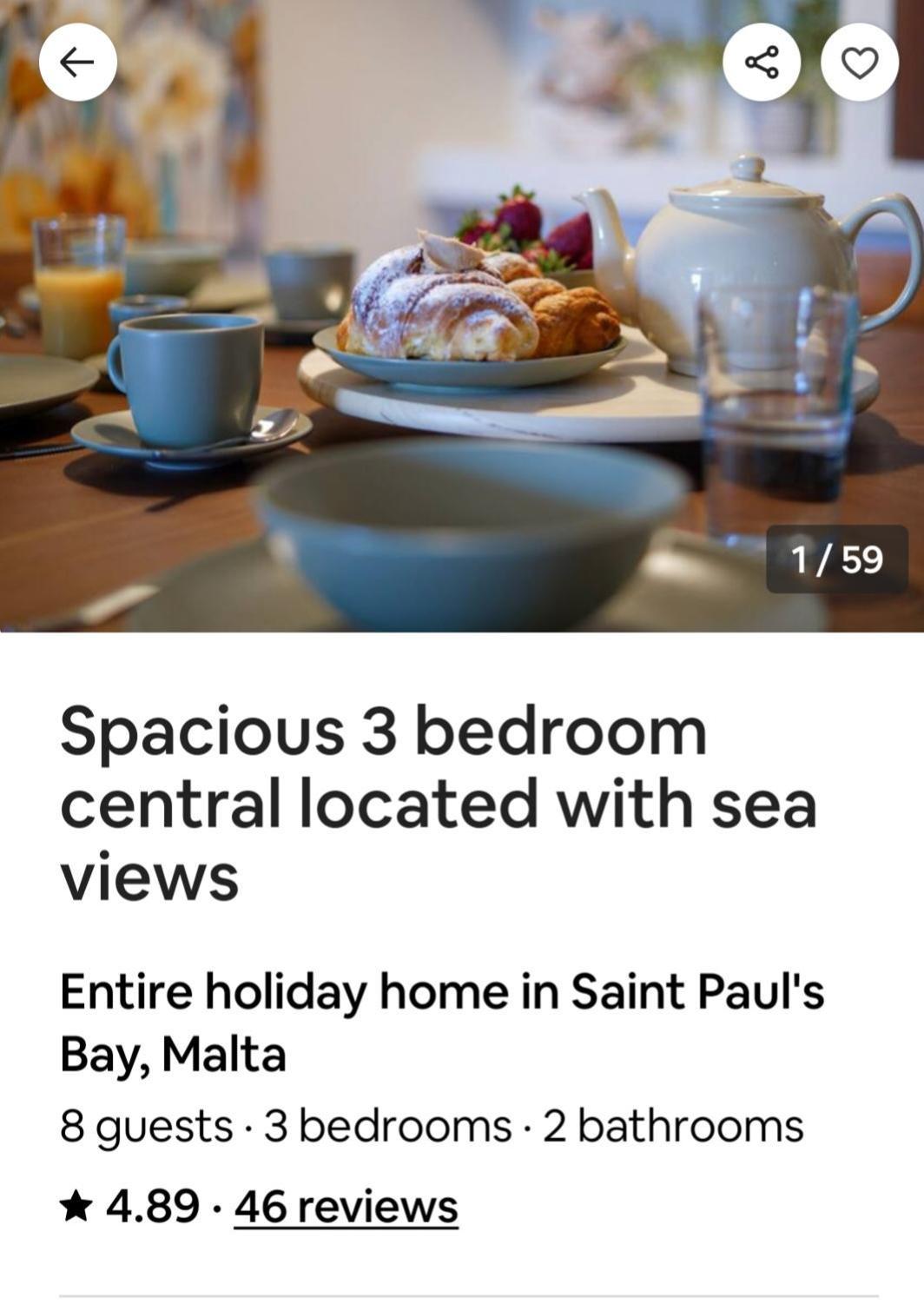 Spacious 3 Bedroom Located With Sea Views *